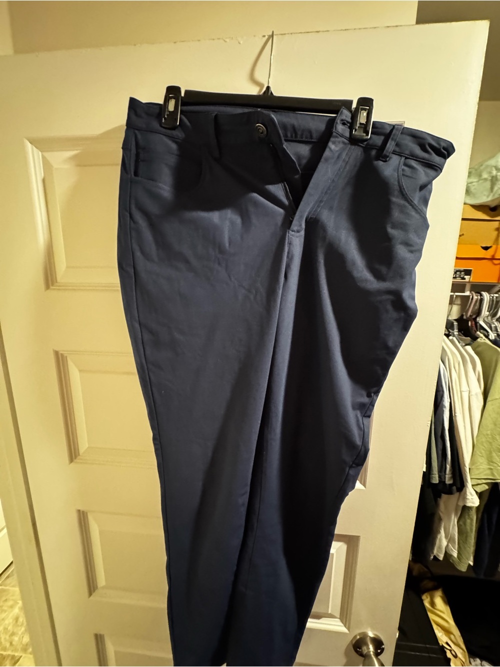 Fabletics Men's Navy Blue Chinos - Classic Fit